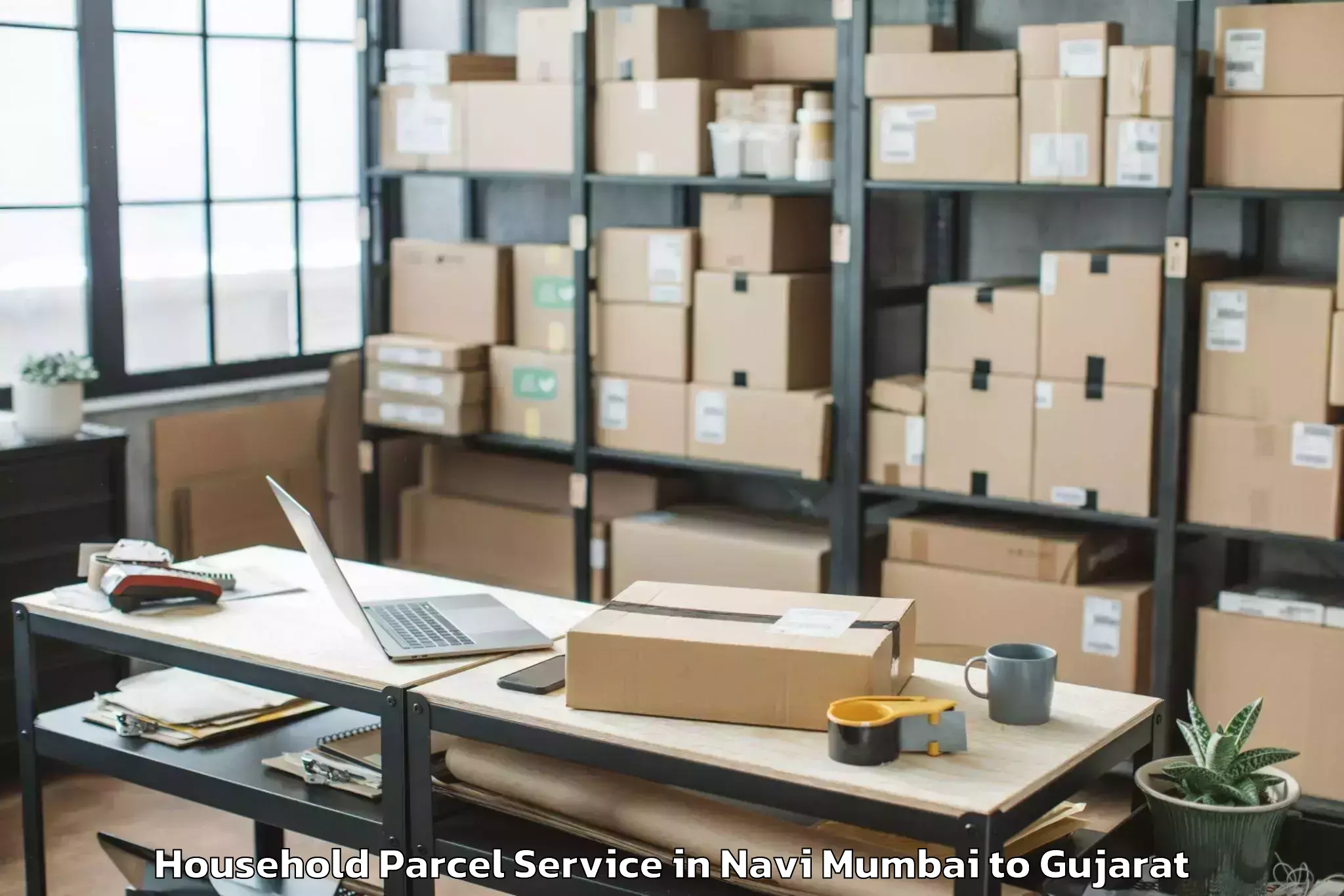 Professional Navi Mumbai to Indrashil University Rajpur Household Parcel